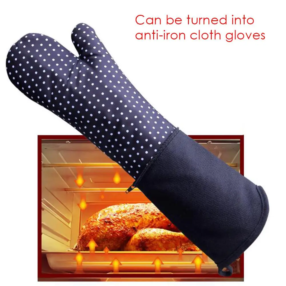 

Anti-scalding Silicone Thick Gloves Heat Resistant Kitchen barbecue oven Glove Cooking BBQ Grill Glove Oven Mitts Baking Glove