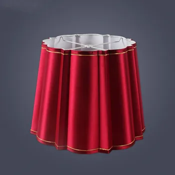 E27 lampa artystyczna odcienie do lamp stołowych czerwony i zielony klosz z tkaniny klosz z tkaniny w kształcie rombu tanie i dobre opinie iron Nowoczesne 16inch 1 35kg Abażury red green