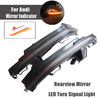 

2x Dynamic LED Turn Signal Light Side Wing Flowing Mirror Indicator Blinker For Audi Q5 FY 2018 2019 Q7 4M 2016 2017 2018