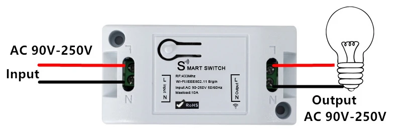 QIACHIP Wifi беспроводной настенный светильник переключатель умный дом 433 мгц радиочастотный пульт дистанционного управления приемник светодиодная лампа переключатель работа с Amazon Alexa DIY