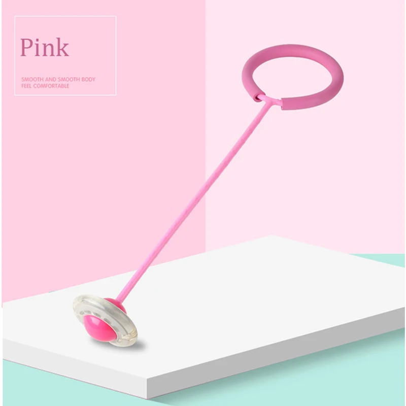 Promo Flash Jumping Foot Force Ball Kids Outdoor Fun Sports Toy LED Flash Dance Ball Children Fitness Toy