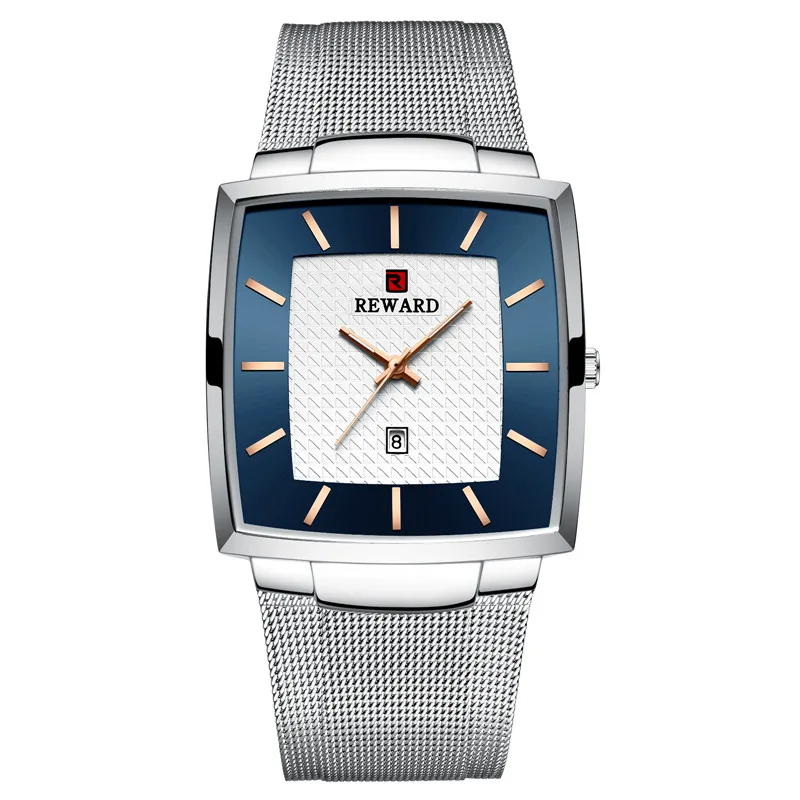 Новинка модные квадратные мужские наручные часы ультра-тонкие светящиеся мужские наручные часы с датой лучший бренд класса люкс водонепроницаемые мужские часы подарок для мужчин