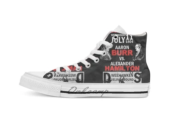 

Hamilton Vs Burr breathable Casual High Top lace-up Canvas shoes sneakers Drop shipping