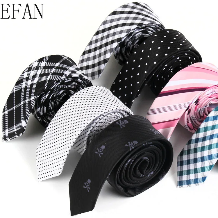 

5cm Jacquard Woven Neck Tie for Men Classic Check Tie Fashion Polyester Mens Necktie for Wedding Business Suit Plaid Dots Tie