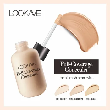 Face Concealer Full Cover Makeup Waterproof Liquid Skin Color Corrector Cream Base Make Up Eye