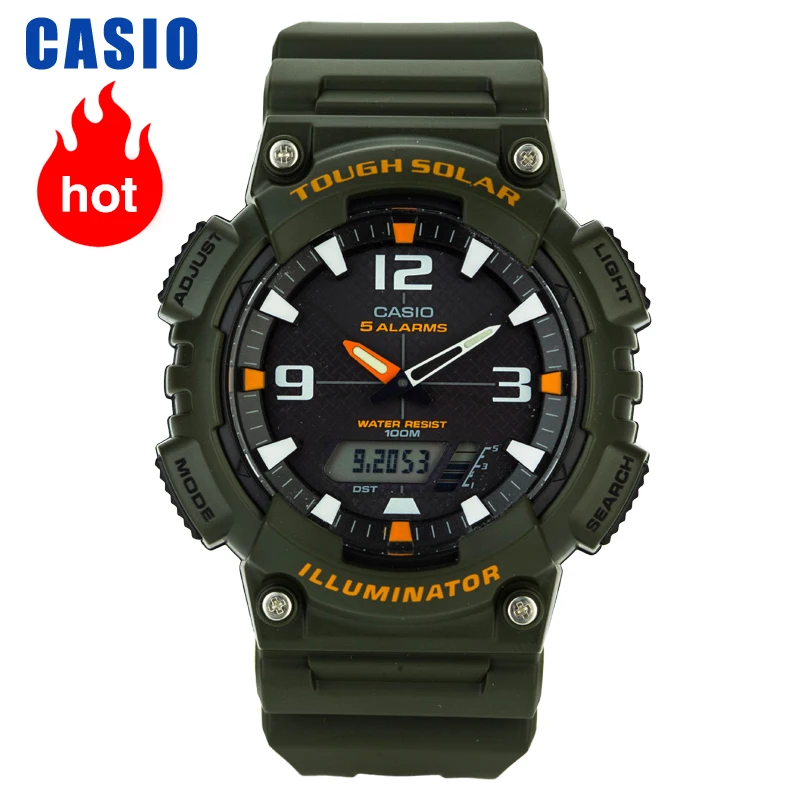Casio Relógio Masculino Estudante Esportes Luz Dupla Exibição Aq-s810w-3a