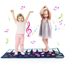Tapete de piano do bebê teclado musical playmat instrumento de música eletrônica jogar dança tapete cedo brinquedos educativos presentes de natal para crianças