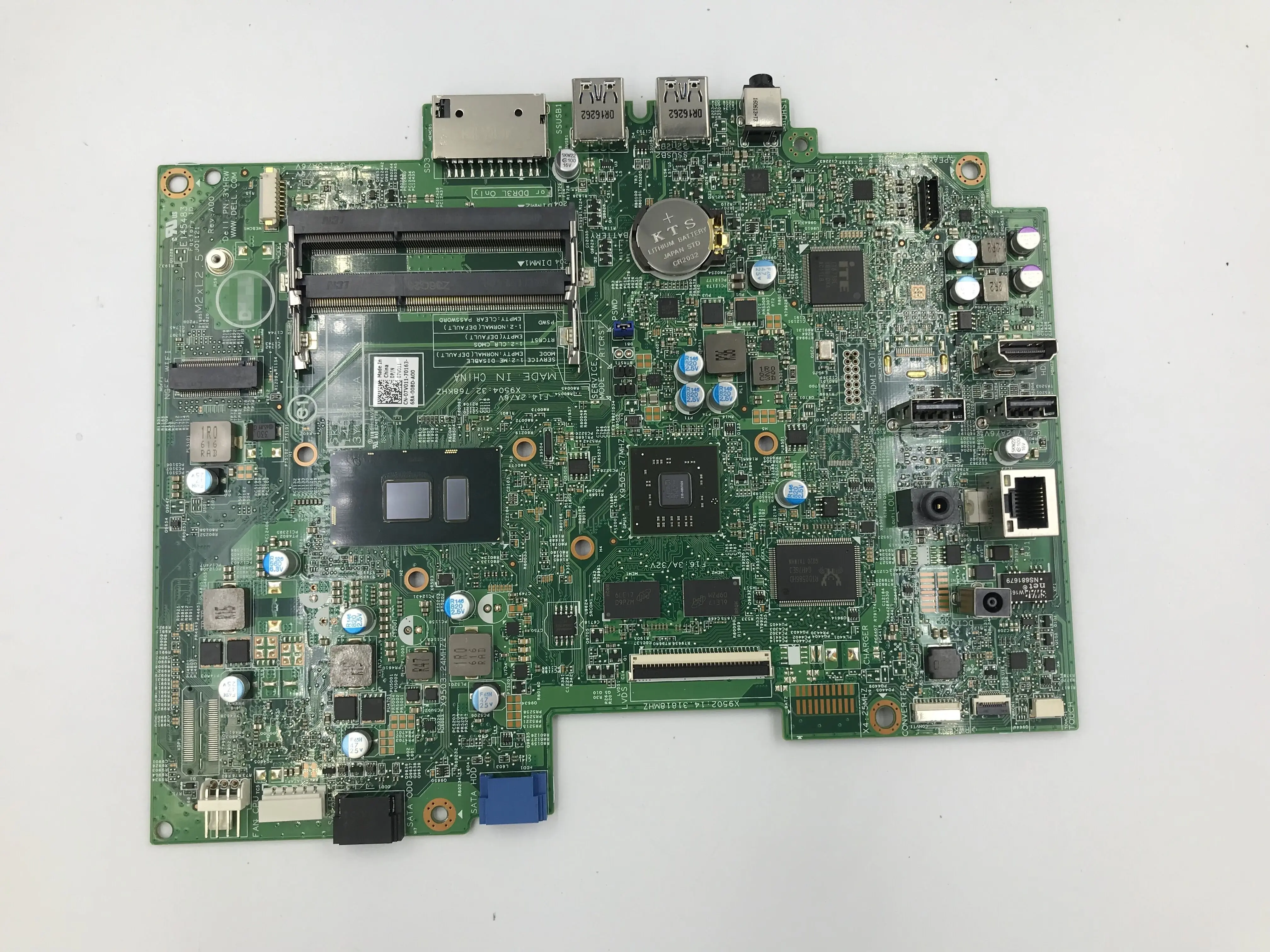 Материнская плата для ноутбука dell Inspiron 3059 все в одном 14091 1 CN 07V011 7V011 с резьбой и 4