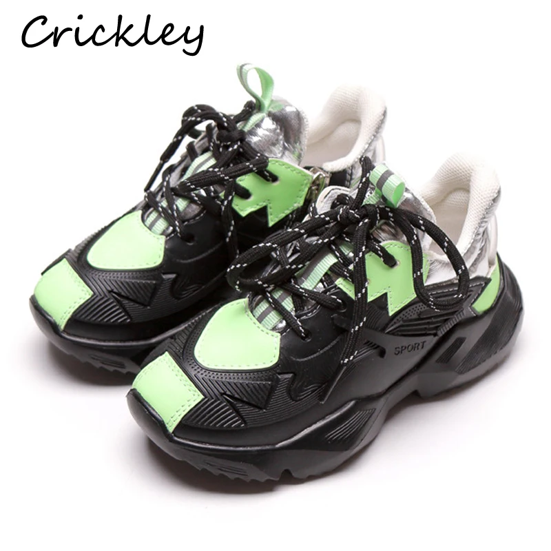 

children sneakers fashion Noctilucent microfiber leather kids shoes for boys girls sport running sneaker Comfortable Casual shoe