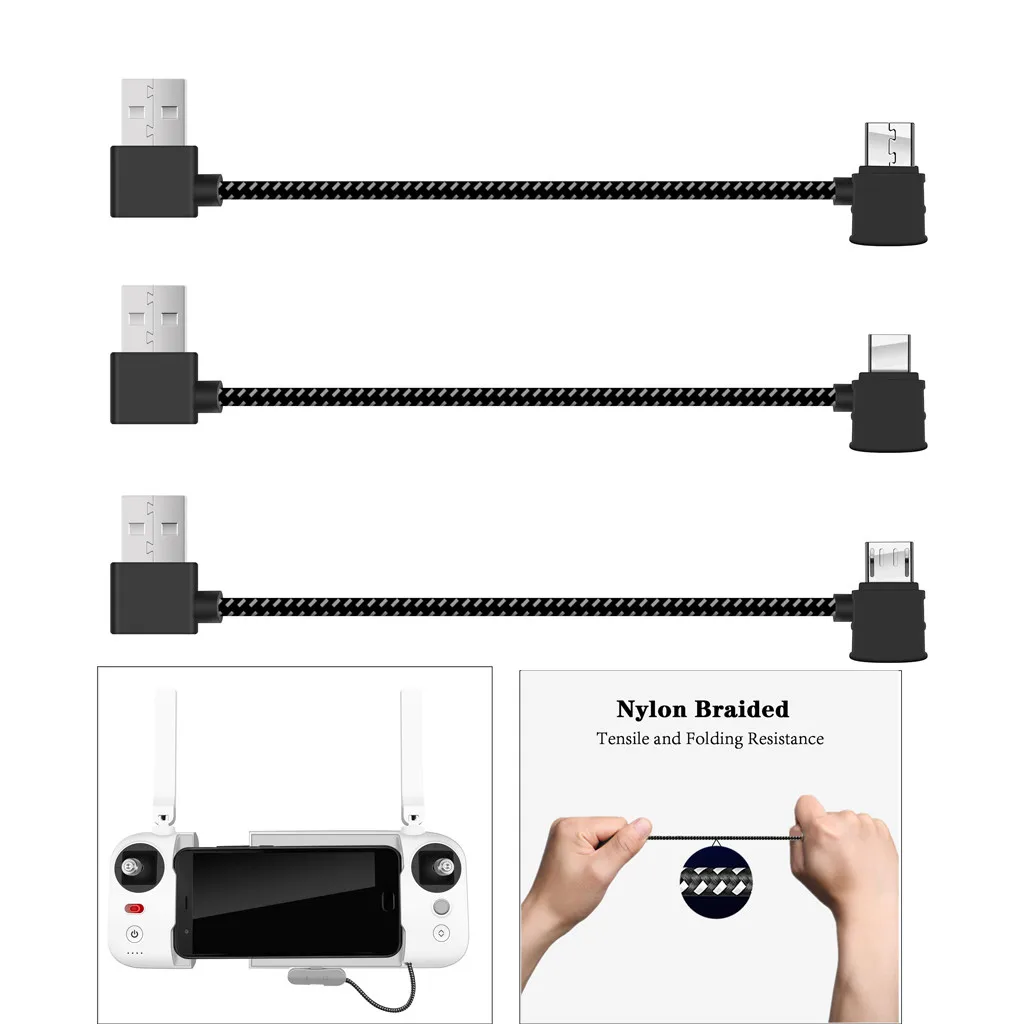 Controller Cable for Android or Type-C For XiaoMi Fimi X8 Se Remote Controller Cable Data Transfer Cord Accessories 1011#2