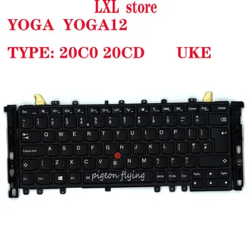 

ST-84GB forThinkpad YOGA YOGA12 laptop keyboard English GB UKE 20C0 20CD FRU 04Y2649 04Y2945 SN20A45487 100%test OK