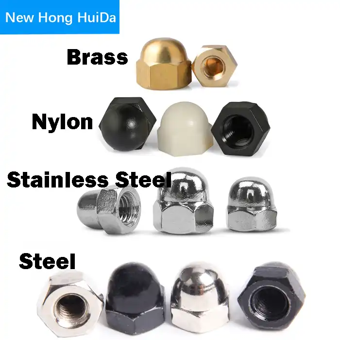 304 Stainless Steel Black Steel Nylon Black White Acorn Nut Hex Head Cap Metric Nut Cover Acorn Dome Nut M3 M4 M5 M6 M8 M10 M12 Nuts Aliexpress