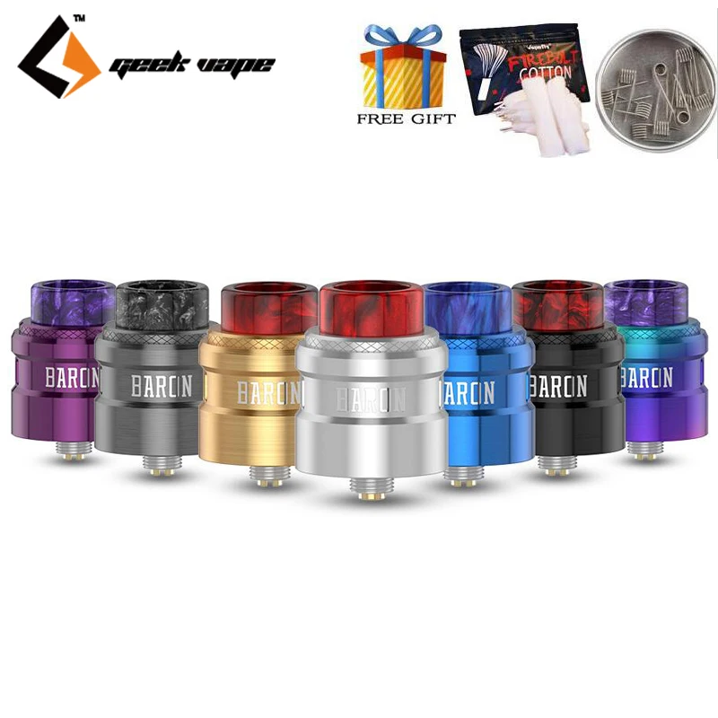 Оригинальный Geekvape Baron Squonk RDA танк Ремонтопригодный капающий распылитель 24 мм
