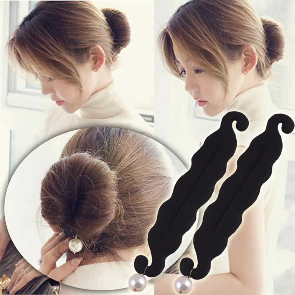 Magic Sponge Hair Clip Foam Donut Hair Styling Bun Curler Tool Maker