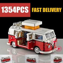 NEW Technic T1 Camper Car Van Fit Legoings Technic Van Car Model Building Block Bricks Toy 10220 Gift Kid Boy Birthday Christmas dhl lepin technic 20086b red technic legoings 42083 chiron racing car building blocks bricks kids toy model christmas gift