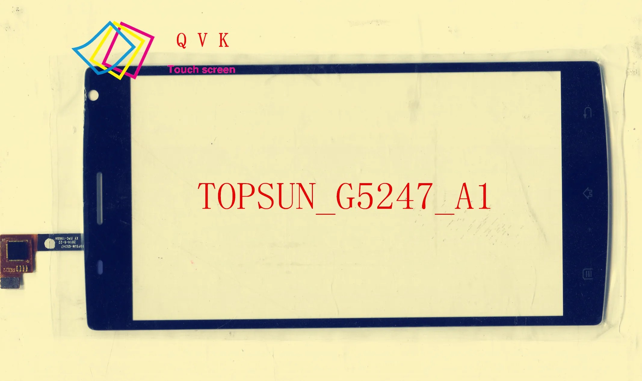 

2pcs TOPSUN_G5247_A1 TOPSUN G5247 A1 5.5" inch mobile phone touch screen panel glass replacement TOPSUN-G5247-A1