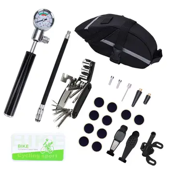 

Bicycle Tool Set Disassembly Repair Car Repair Tire Repair Tool Combination Mountain Bike Repair Gas Cylinder Pressure Gauge