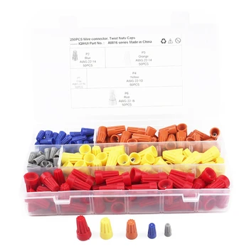 

New 250PCS Terminal Block Crimp Cap Screw Rotary Terminal Spring Closed Terminal Wire