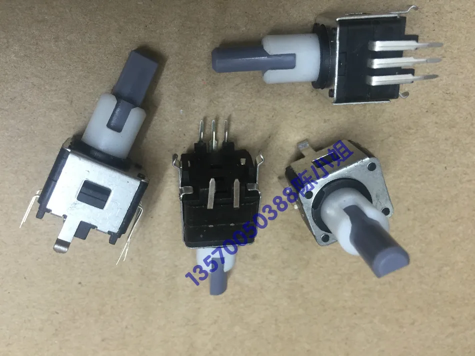 

2PCS/LOT Korea EC16 double axis encoder with switch 12, positioning number 12, pulse shaft length 22mm double adjustable encoder