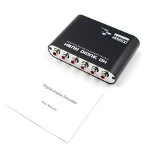 5,1 канальный DTS оптический коаксиальный сигнал HD плеер конвертер аудио декодер AC3 цифровой аналоговый усилитель портативный объемный звук