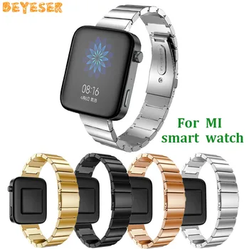 

For Xiaomi MI Smart watch Stainless steel wrist band smart accessories 18mm For Mi smart watch GPS NFC Fitness watch strap