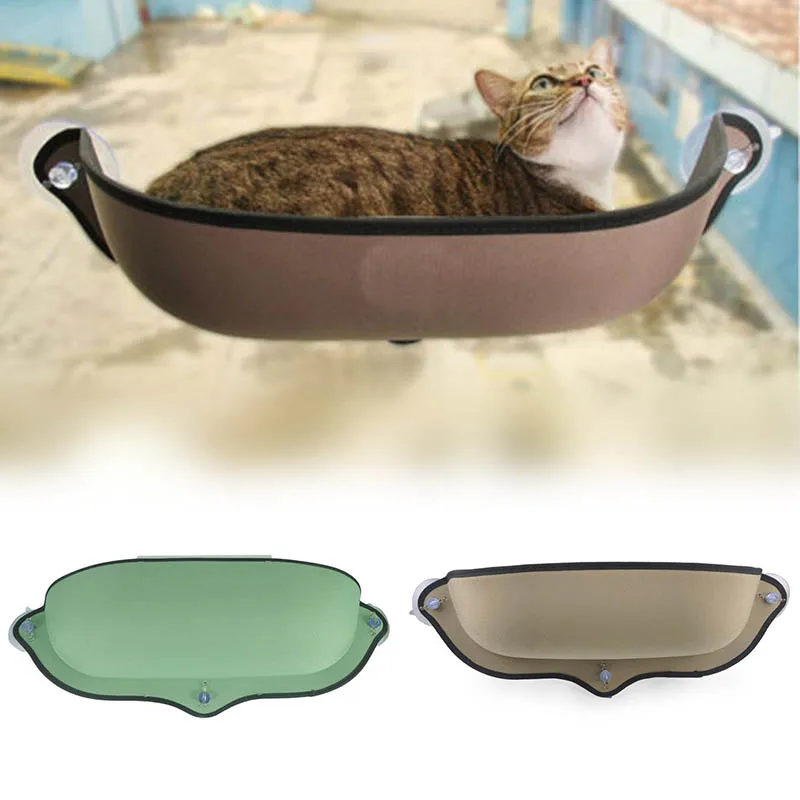 New Pet Cat Window Bed Seat Perch Kitty Mounted Hanging Shelf Seat W/Suction Cup