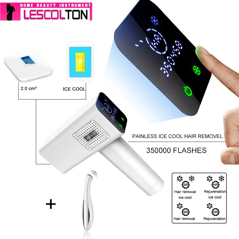 ICECOOL Lescolton 4в1 IPL лазерная эпиляция машина лазерный эпилятор удаление волос перманентное бикини Электрический depilador лазер