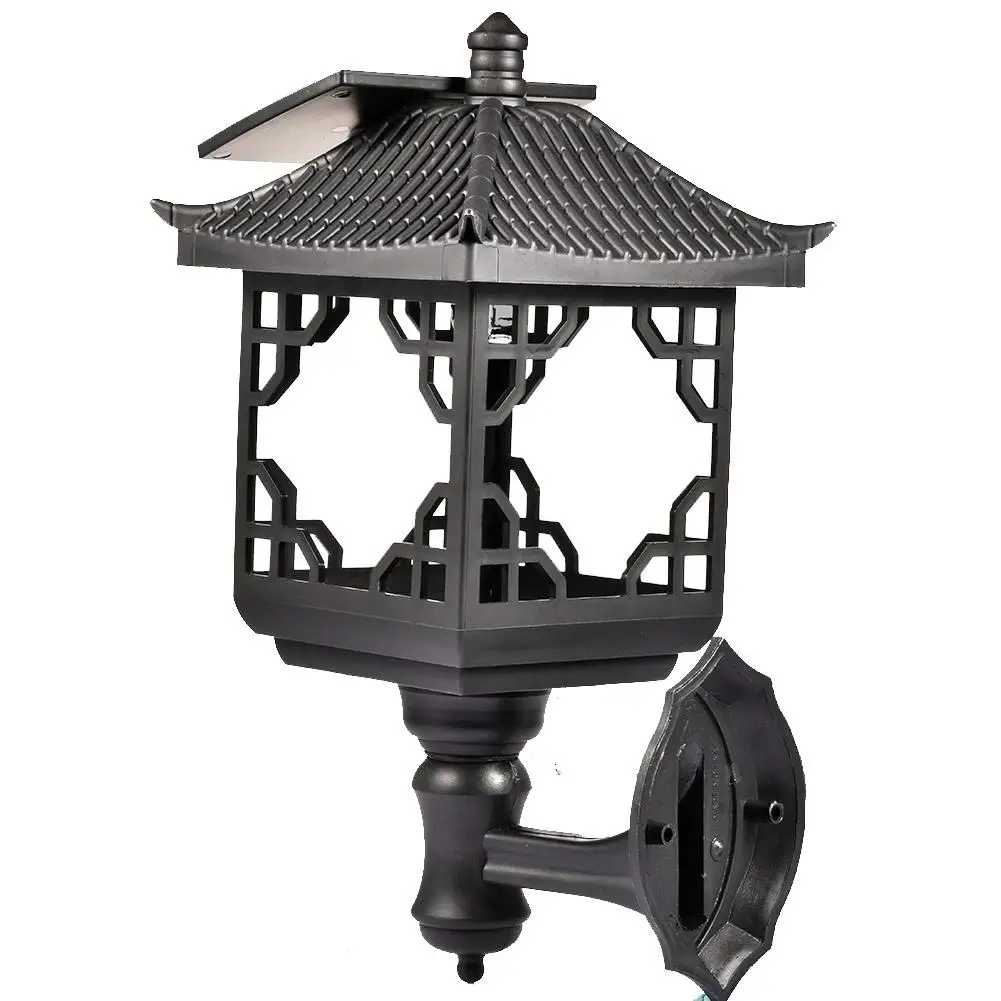 Solar LED Light Outdoor Super Bright Household Wall Lamp Garden Lighting Waterproof Column Head Wall Four Corner Wall Hanging