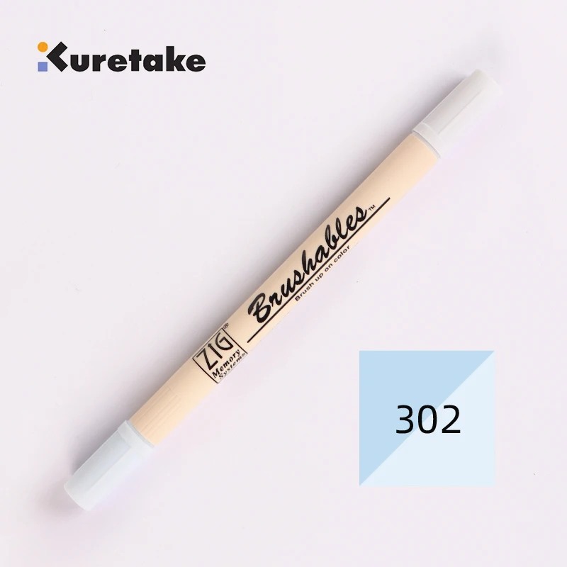 Kuretake ZIG Art & Graphic Twin Tip Marker – Pinselspitze & 0,8 Mm Feinspitze, Deep Brown