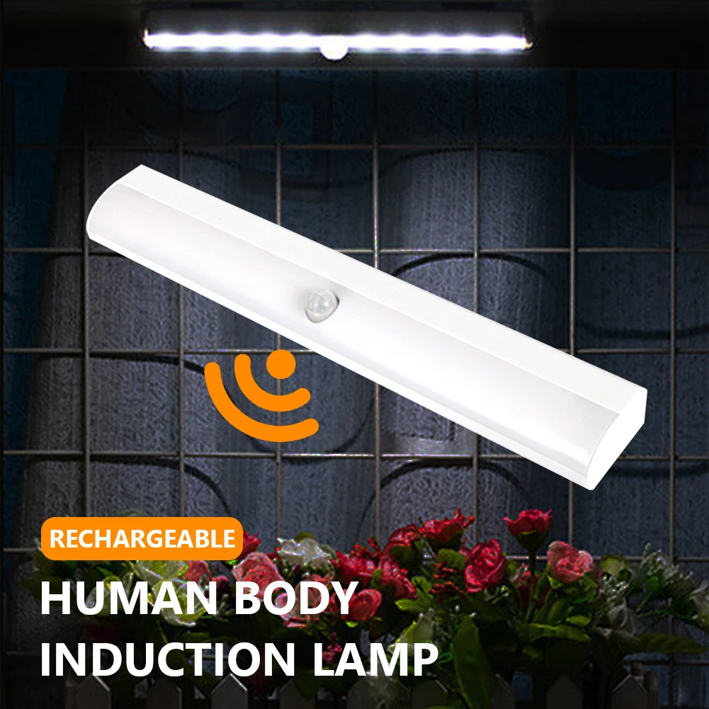 

LED Under Cabinet Battery/USB night light Motion Sensor Shed Garage for Wardrobe Lamp Cupboard Light For Closet Stairs Kitchen