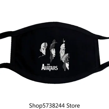 

With The Avatars-The Last Airbender Mask Washable Reusable Mask for Unisex Black