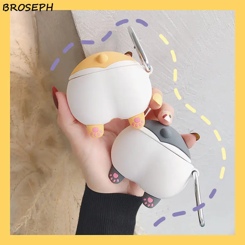 

For Airpods 2 1 Case Silicone Cartoon Cover for Apple Air pods Cute keji Earphone Case 3D Headphone case for Earpods Accessories