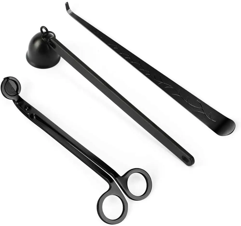 

Candle Accessory Set, Candle Wick Trimmer Candle Cutter, Candle Snuffer, Candle Wick Dipper wif Gift Package for Candle