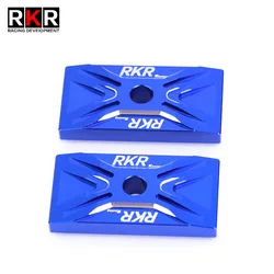 Motorcycle CNC Aluminum Rear Swingarm Decorative Caps (Blue 1pair)