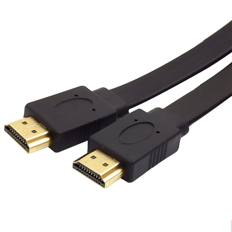 Cable de alta calidad Full HD corto HDMI, Compatible con 3D macho a macho,  Cable plano para Audio, vídeo, HD, TV, 30 cm, 50 cm - AliExpress