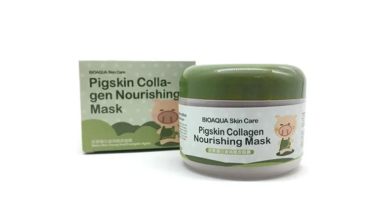 Whitening Moisturizing nourishing PigSkin Clay Collagen Protein mud Mask 6