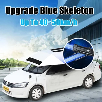 

330x250cm Car Tent Roof Cover Umbrella Oxford Cloth Sun Shade Shelter Outdoor UV Protection Without Skeleton With Bracket