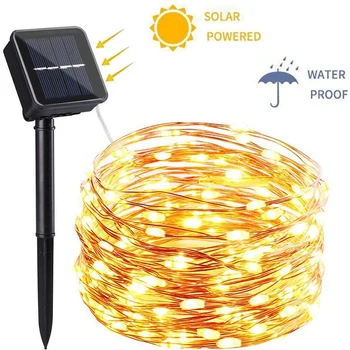 

240LED Outdoors LED Solar Light Fairy Warm Lights String Waterproof Garland Solar Power Lamp Christmas Party Decoration