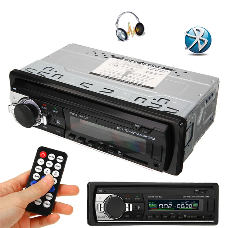 LTB FM автомобильный радиоприемник с Bluetooth стерео автомагнитола FM/AUX в приемник JSD 520