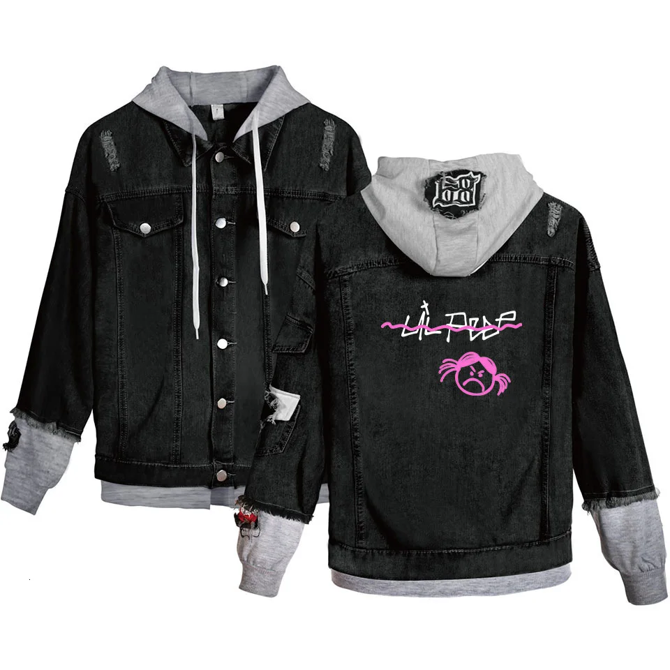 Lil Peep Loose Coat Denim Jacket For 