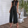 Sexy Sleeveless Backless Ruffled Jumpsuit For Women Elegant Hollow Out Womens Long Jumpsuits 2022 Autumn Romper Casual Overalls ► Photo 2/6