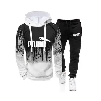 

2020 Casual Tracksuit Men 2 Pieces Sets Hooded Sweatshirts Men's Clothes Pullover Hoodies Pants Suit Ropa Hombre Plus Size 3XL