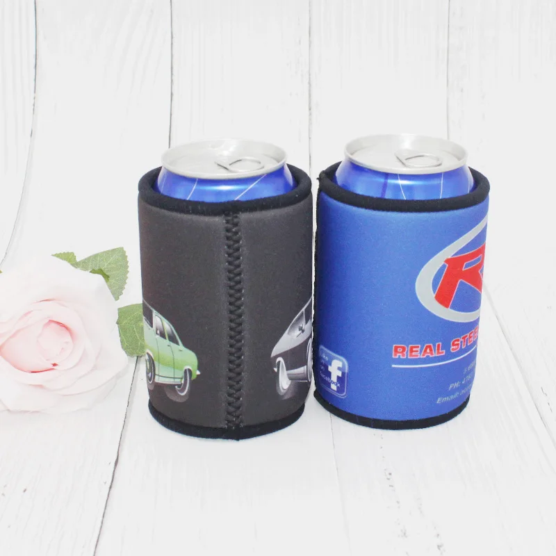 100pcs Neoprene Beer Cooler Sleeve Promotional Stubby Holders Stubbie For Business Can Holder Wedding Gifts Customised Coolers