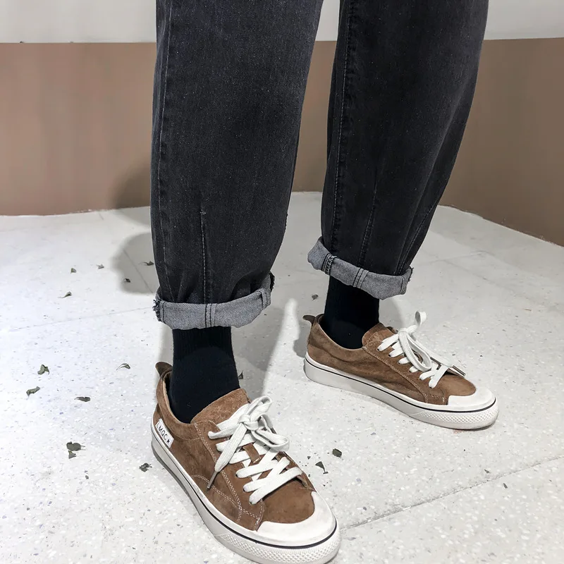 Large Size Autumn Clothing Plus-sized Womenswear mmbf-Style Pants Loose-Fit Capri Jeans Large GIRL'S Korean-style Slimming Baggy