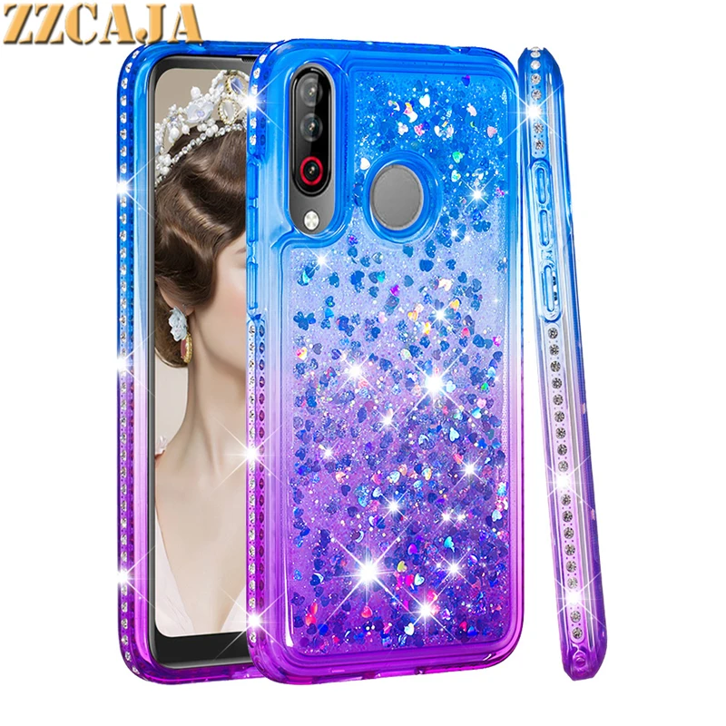 Алмазный чехол для LG W10 W30 Aristo 2 Plus LV3 K8 2018 Блестящий динамический жидкий зыбучий