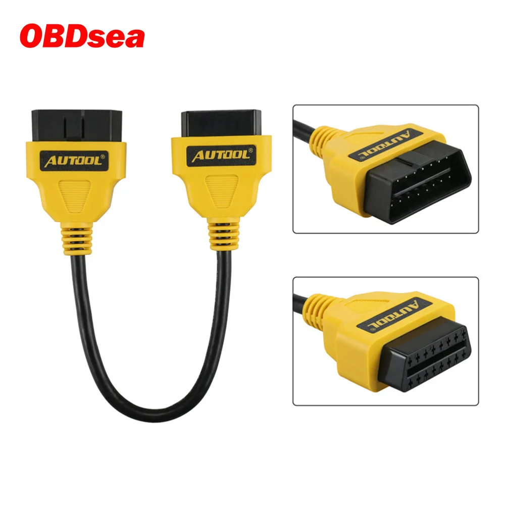 

AUTOOL OBD2 Extension Cable Extend Obd2 Connector OBD Adapter For Launch IDIAG Easydiag Pro Pro3 V+ GOLO Mdiag ELM327 AL519