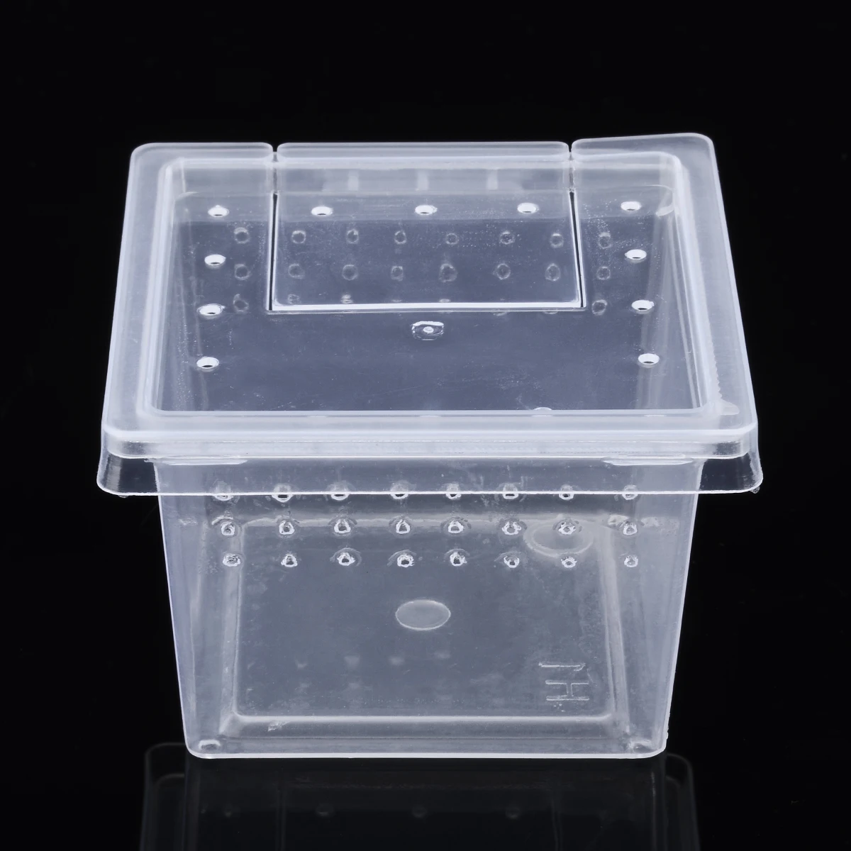 Clear Plastic Insect Reptile Box Spider Snake Transport Breeding Feeding Case