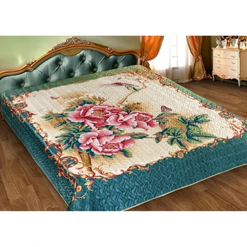 

Bedspread 3D Marianna Euro "Garden of Eden", 200x220 cm, artificial silk