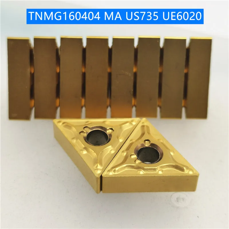

20PCS TNMG160404 MA US735 UE6020 High quality Carbide insert turning tool milling cutter CNC tool slot cutting TNMG 160404