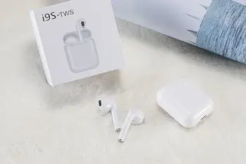 

TWS i9s with popup window Wholesale Blue tooth V5.0 touch wireless earphone headphone